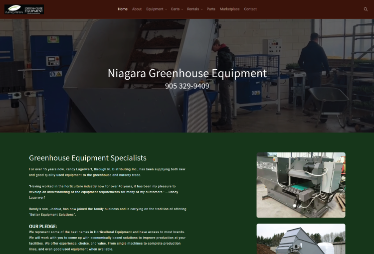 Screenshot - Niagara Farm Equipment homepage