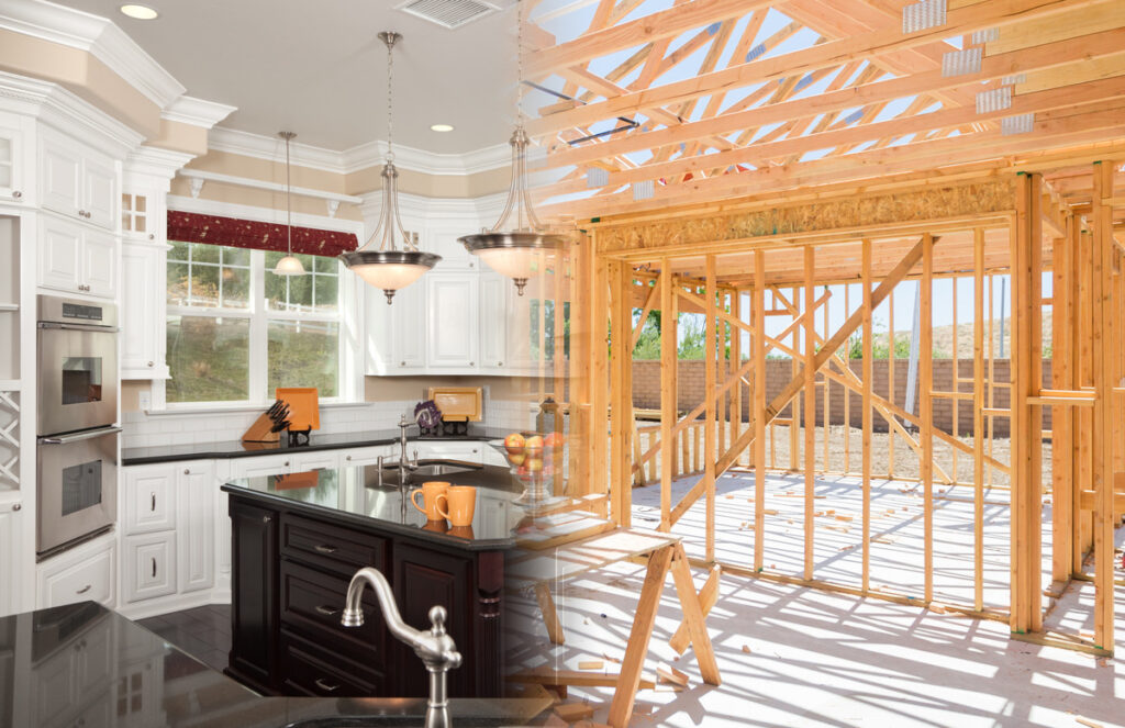 Image of a new home being constructed